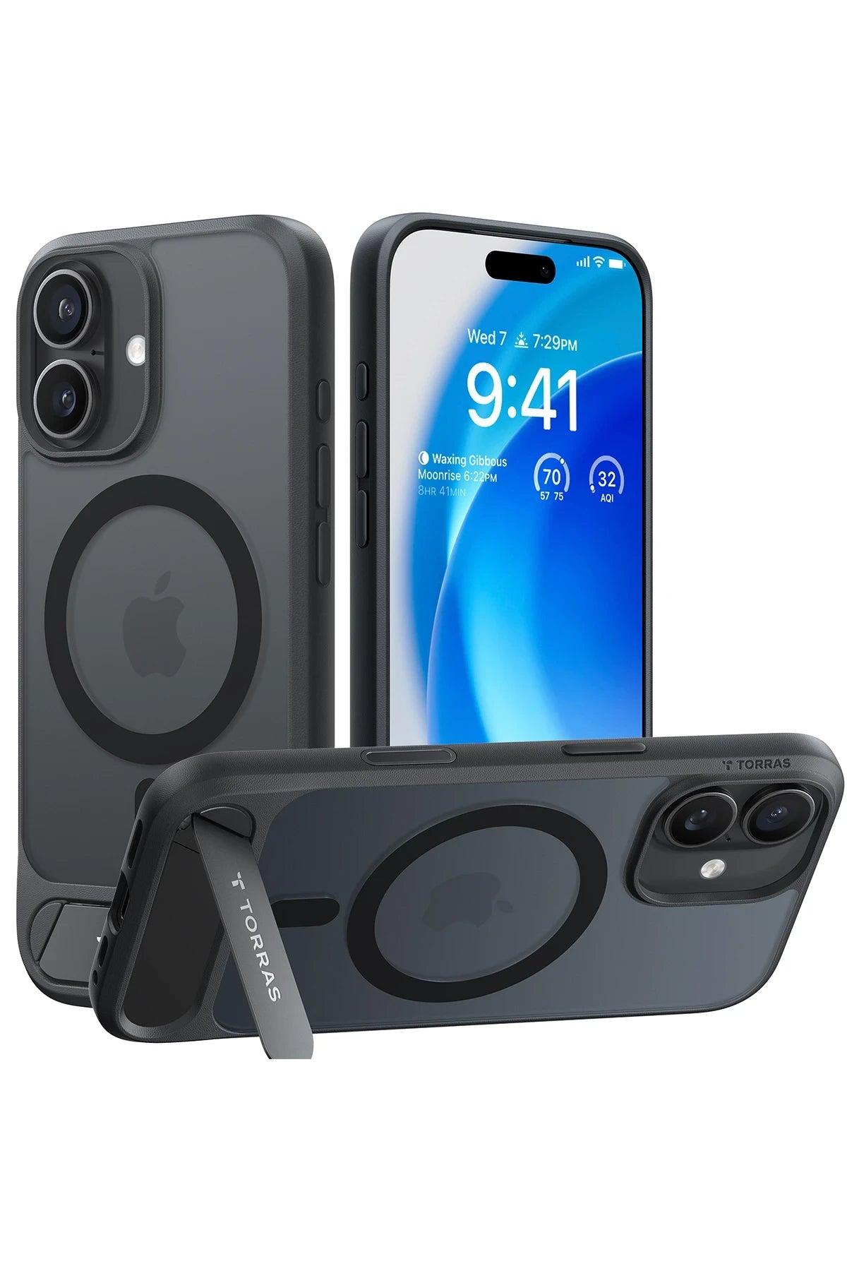 Torras iPhone 17 P Stand Serisi Magsafe Telefon Kılıfı Torras iPhone 17 P Stand Serisi Magsafe Telefon Kılıfı